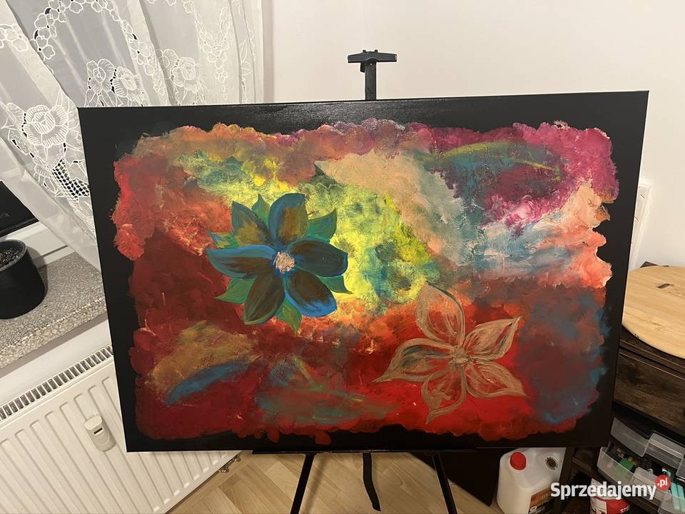 Obraz akryl na płótnie abstrakcja autorski Łomża