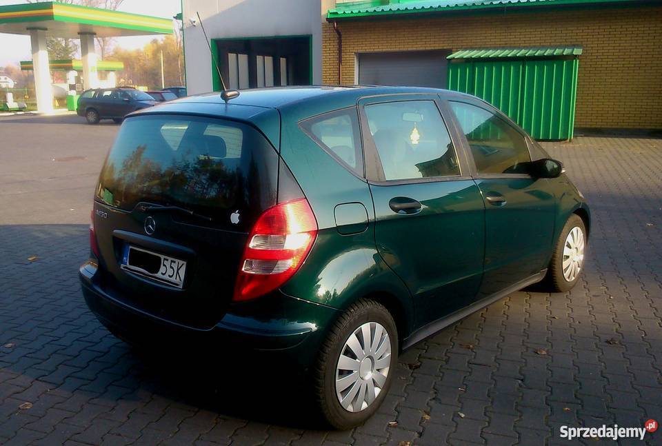 Mercedes A W169 15 Benzyna Zielona Perła manualna Wiązowna Kościelna