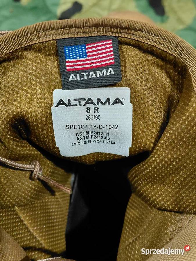 Buty ALTAMA ASTM coyote 8 R Wrocław sprzedam