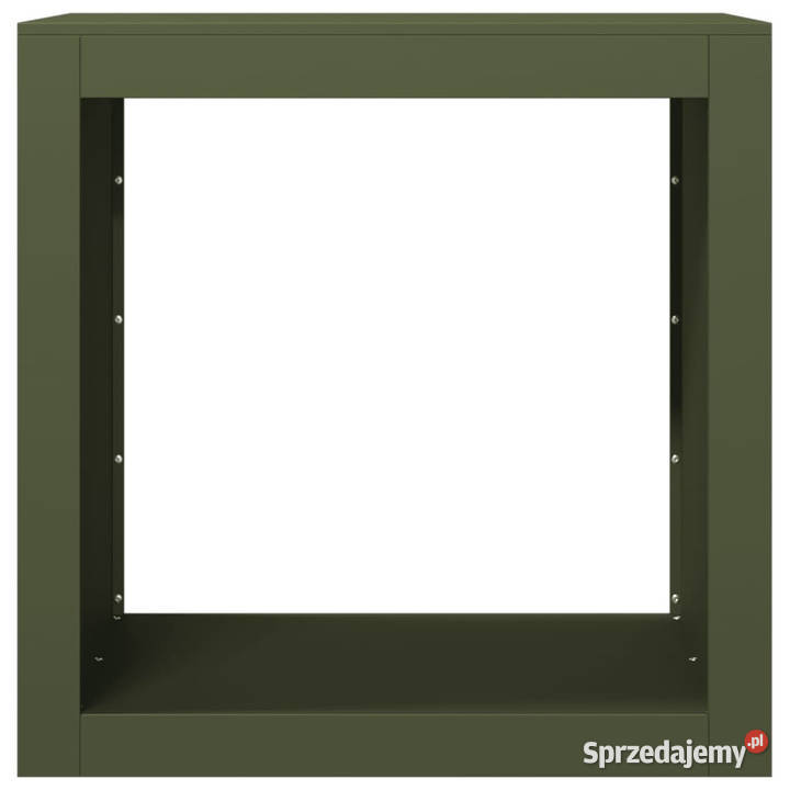 Stojak na drewno opałowe zielony 60x40x60