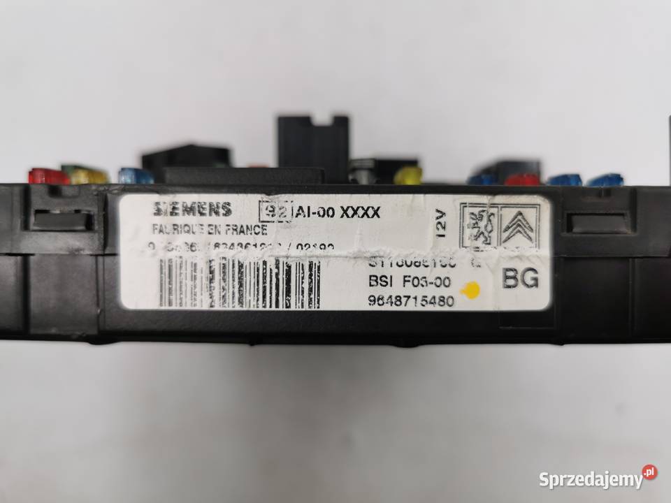 Sterownik Silnika Citroen C3 11 9647714780 osobowe Wyszków