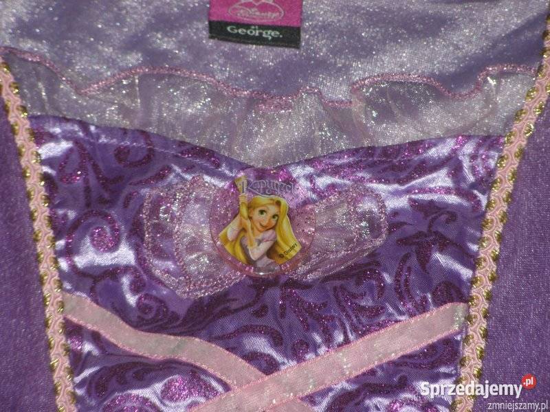 Strój kostium przebranie ROSZPUNKA ZAPLĄTANI 78 Siedlce