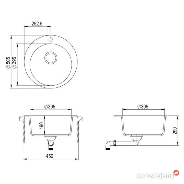 vidaXL Granitowy zlewozmywak142957 mazowieckie sprzedam