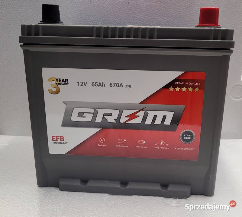 Akumulator GROM EFB STARTSTOP 65Ah 670A Japan Białystok