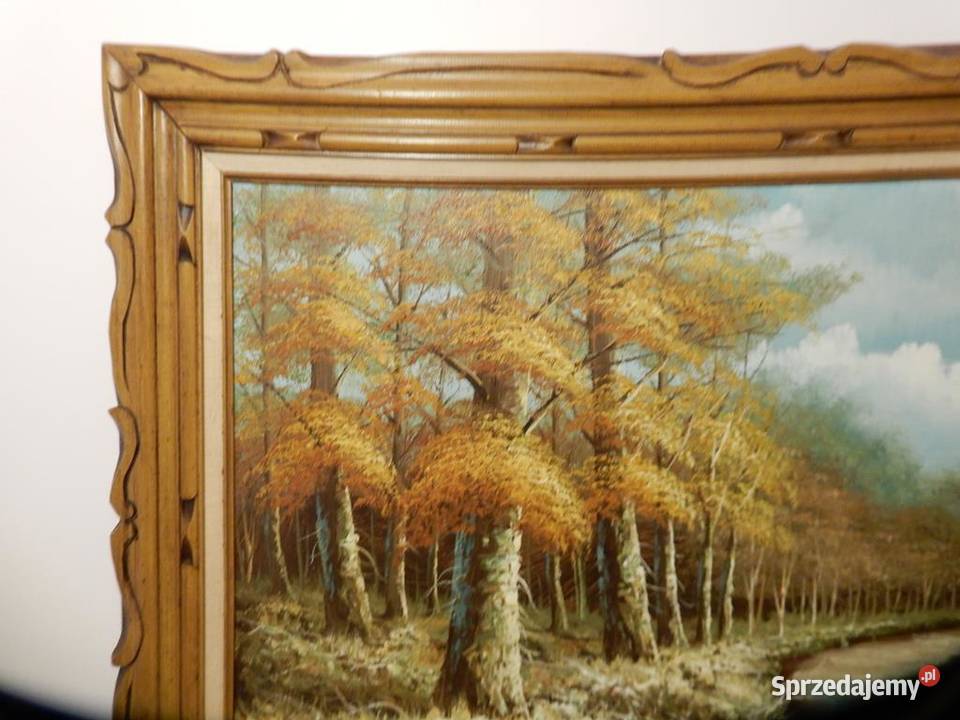 Potężny Obraz Olejny 111x80 Eugene KINGMAN Piła