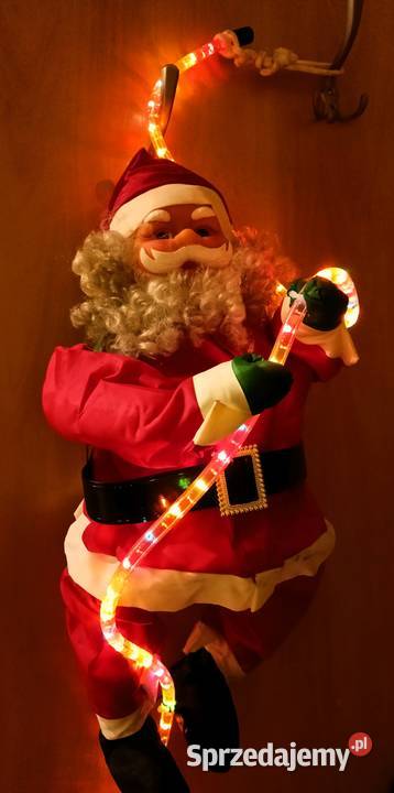 Mikołaj wspinający się linie z wężem led Pozostałe Tarnobrzeg