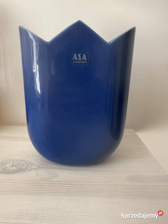 piękny niebieski wazon na kwiaty Warszawa