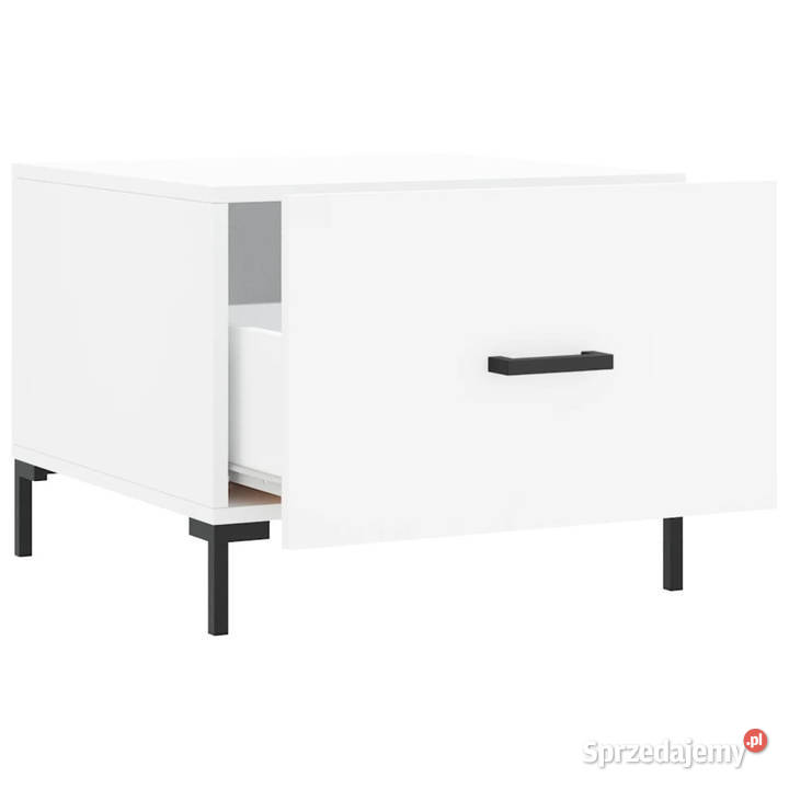 Stolik kawowy biały 50x50x40 materiał Warszawa