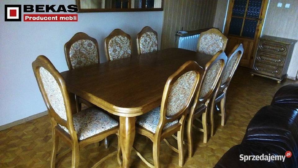 Stylowy Solidny Dębowy Stół S212 2002x50 Bekas Głowno