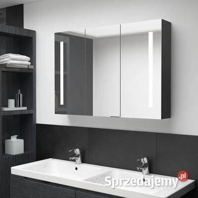 Szafka łazienkowa z lustrem i LED 89x14x62 Łazienkowe mazowieckie Warszawa