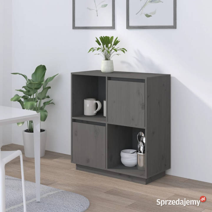 Szafka szara 74x35x80 lite drewno sosnowe Warszawa