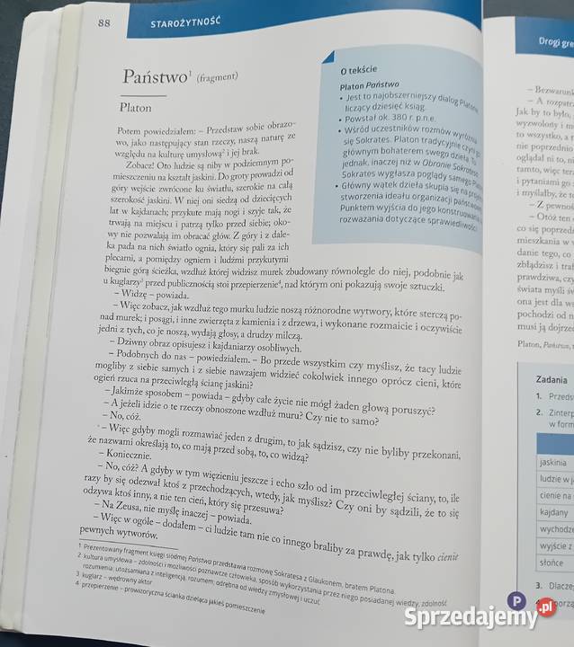 Język polski 1 Sztuka wyrazu Cz1 starożytność miękka Koźminek sprzedam