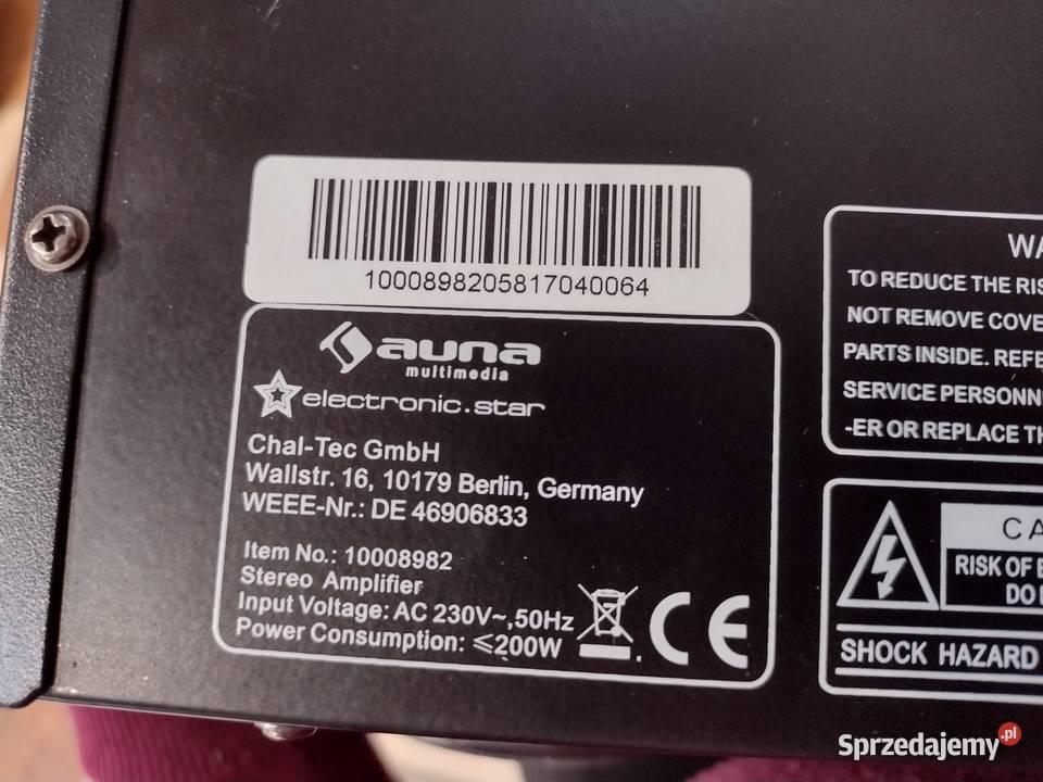 WZMACNIACZ AUNA 10008982 Szprotawa