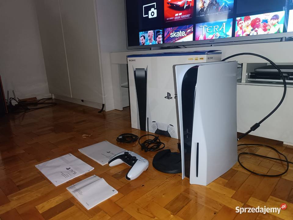 Konsola Playstation 5 z napędem CFI 1216A pad Konsole i automaty Libiąż sprzedam