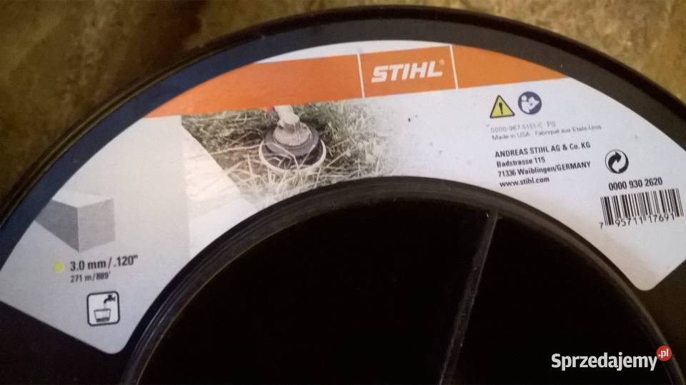 Żyłka stihl kwadratowa 3mm Części do elektronarzędzi