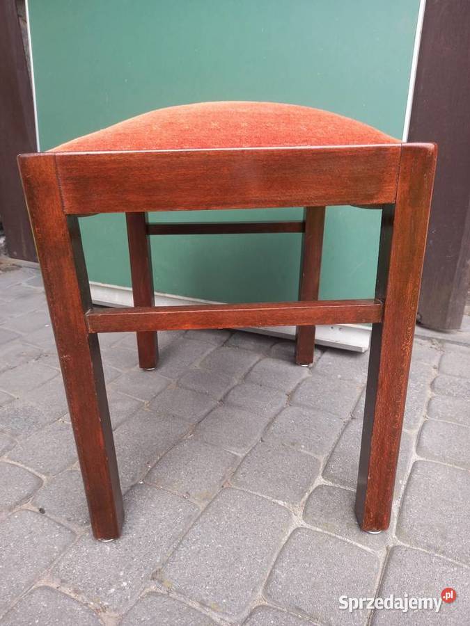 Stary taboret stołek na sprężynach do fortepianu Rawicz