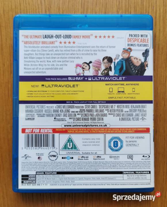 Despicable Me 2 Minionki Rozrabiają Bluray En Parzęczew