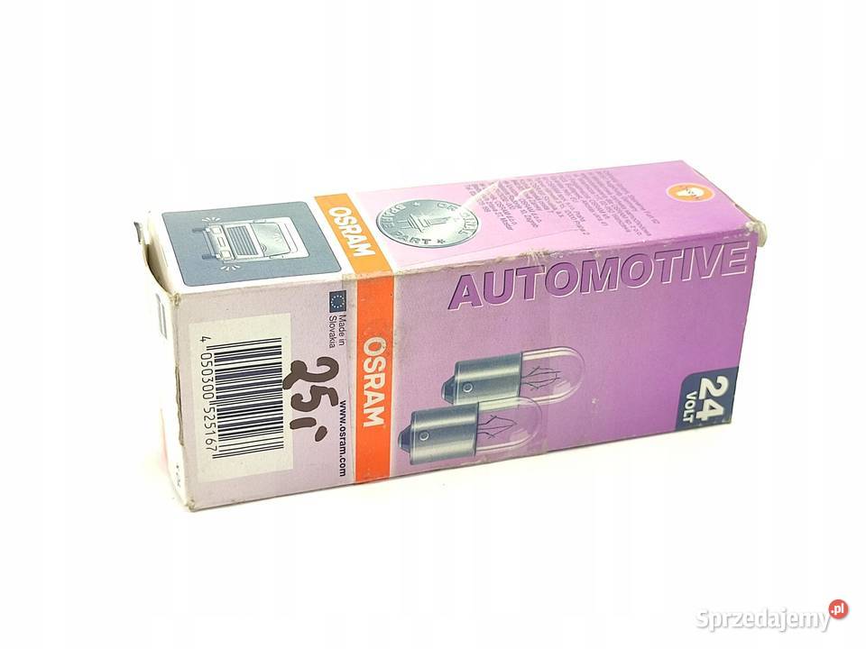 ŻARÓWKA KOMPLET 10 OSRAM 24V 5W BA15S R5W 5627 Części samochodowe lubelskie sprzedam
