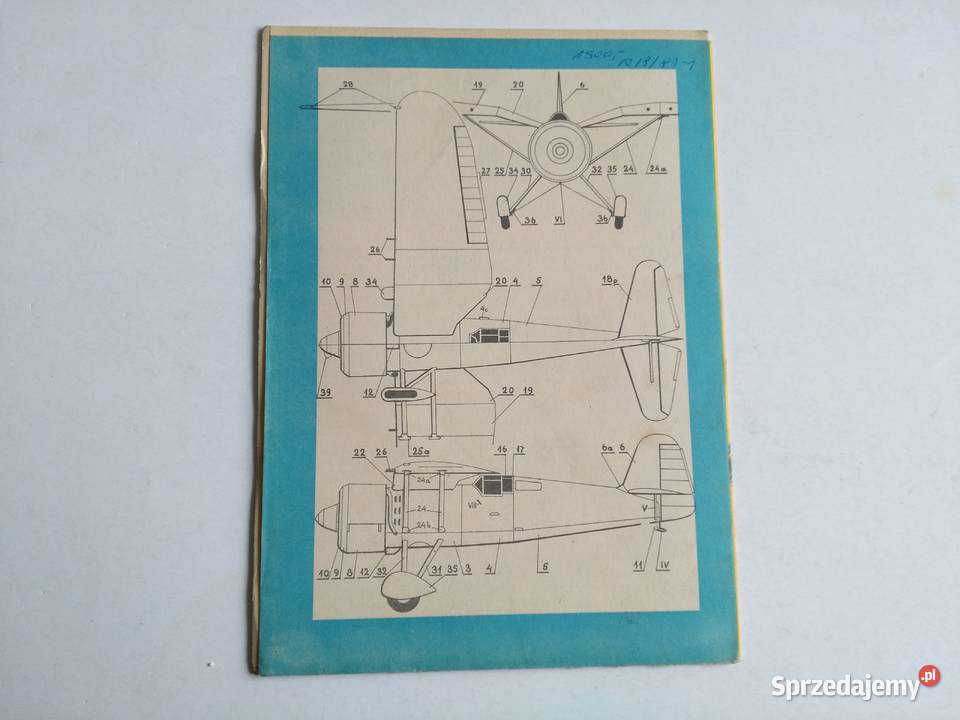 Mały Modelarz 61987 Samolot myśliwski PZL P24 G Modelarstwo Dąbrowa Górnicza sprzedam