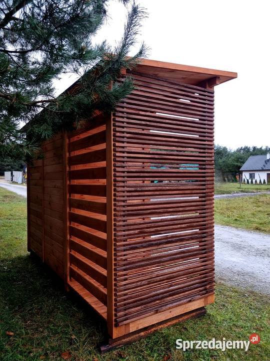 Domek narzędziowy 2 x 11m drewutnia 1 x 11m Kalety