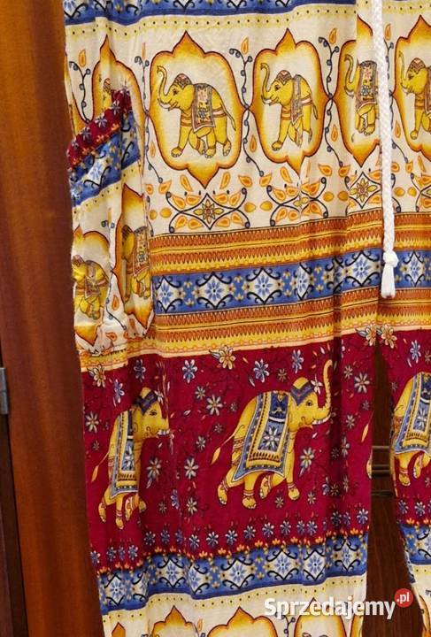 SPODNIE indyjskie damskie L4012 letnie bawełna Spodnie Lublin