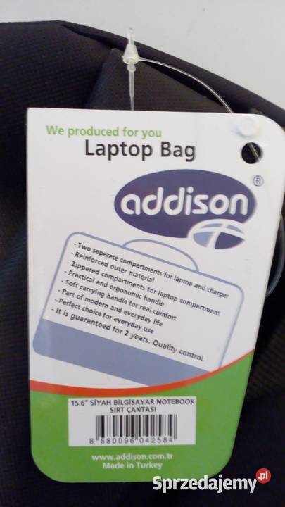 Torba do laptopa znakomitej firmy ADDISON Warszawa