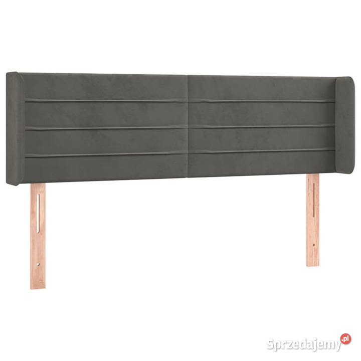 Zagłówek do łóżka z LED ciemnoszary 147x16x7888 Warszawa