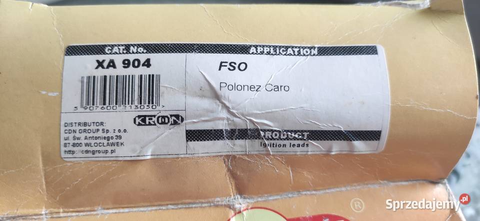 Przewody zapłonowe POLONEZ Kiełczewice Dolne