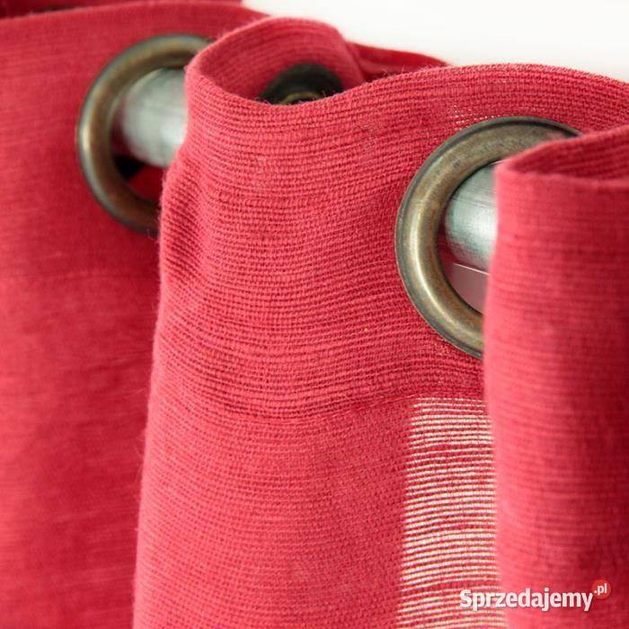 zasłony LINDO 215x138 czerwone