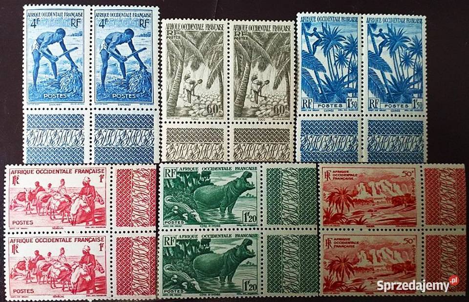 FRANCUSKA AFRYKA ZACHODNIA 1947kompletna seria w