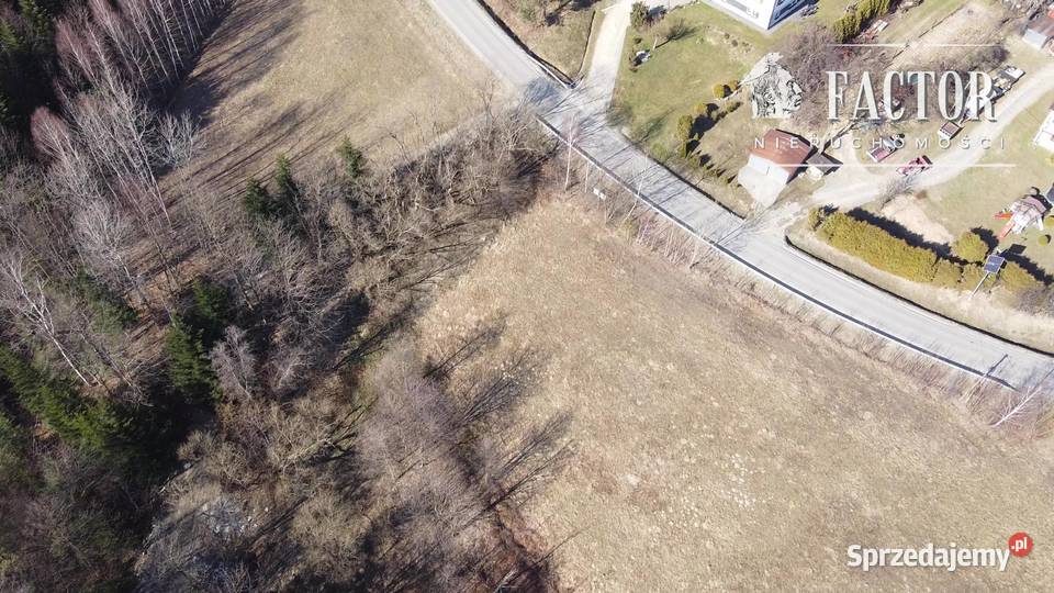 Widokowa działka budowlanorolna 1846 ara Bieśnik budowlana