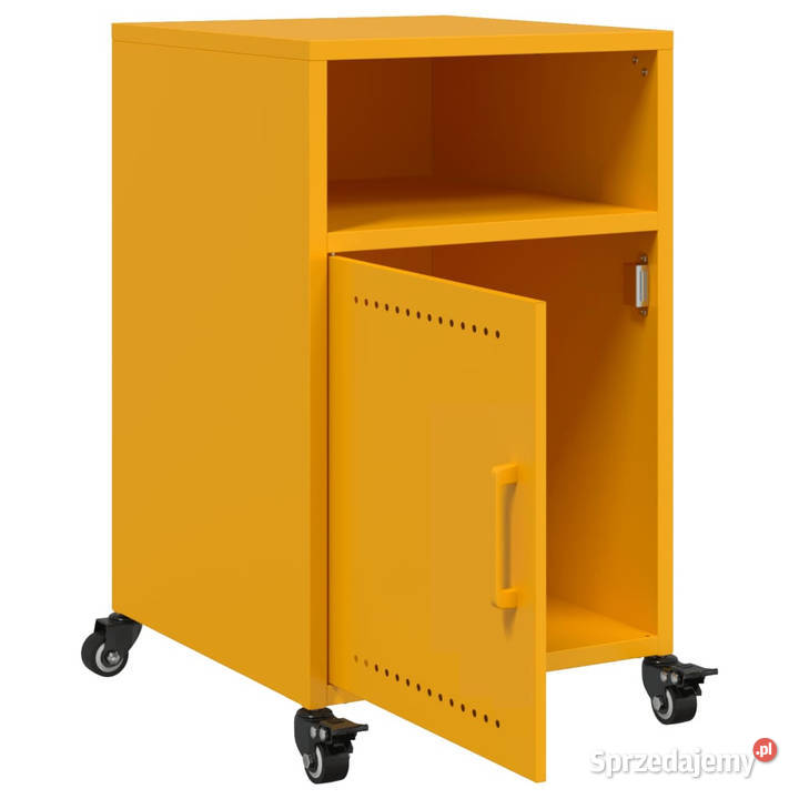Szafka nocna musztardowa 36x39x59 stal WM846722 sprzedam