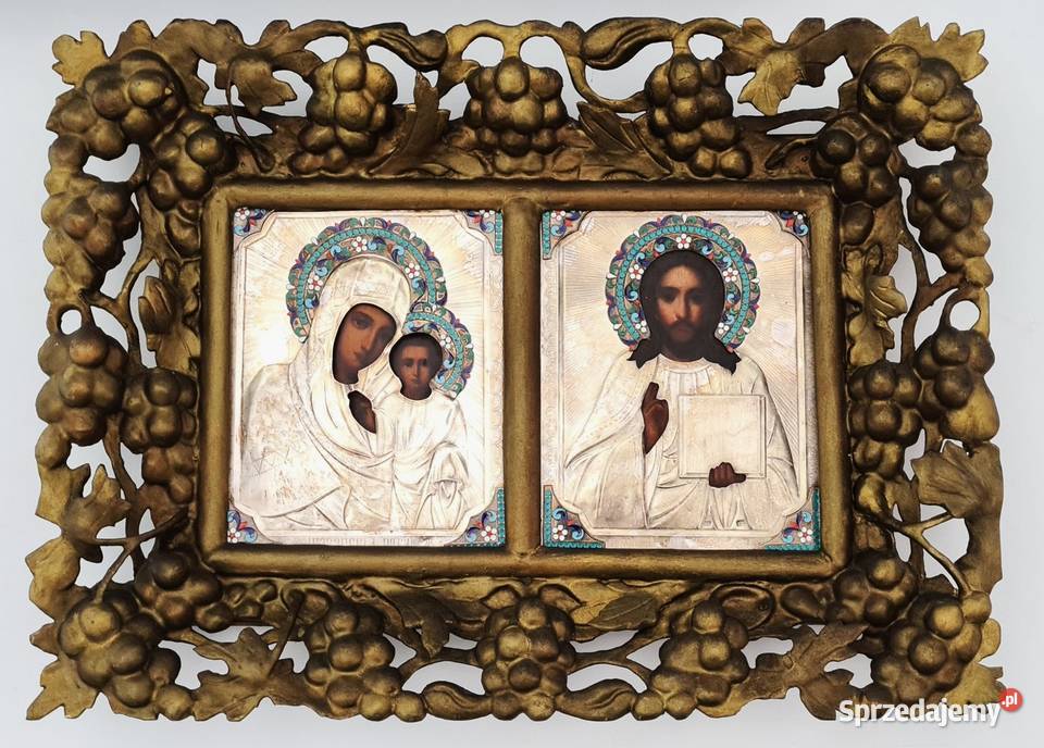 Para Ikon ślubnych Matka Boża Jezus Chrystus Warszawa