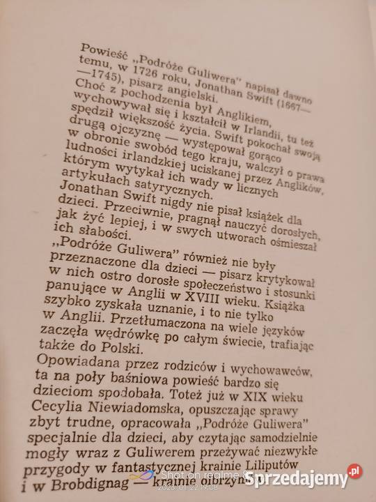Podróże Guliwera Swift książki prezenty Warszawa