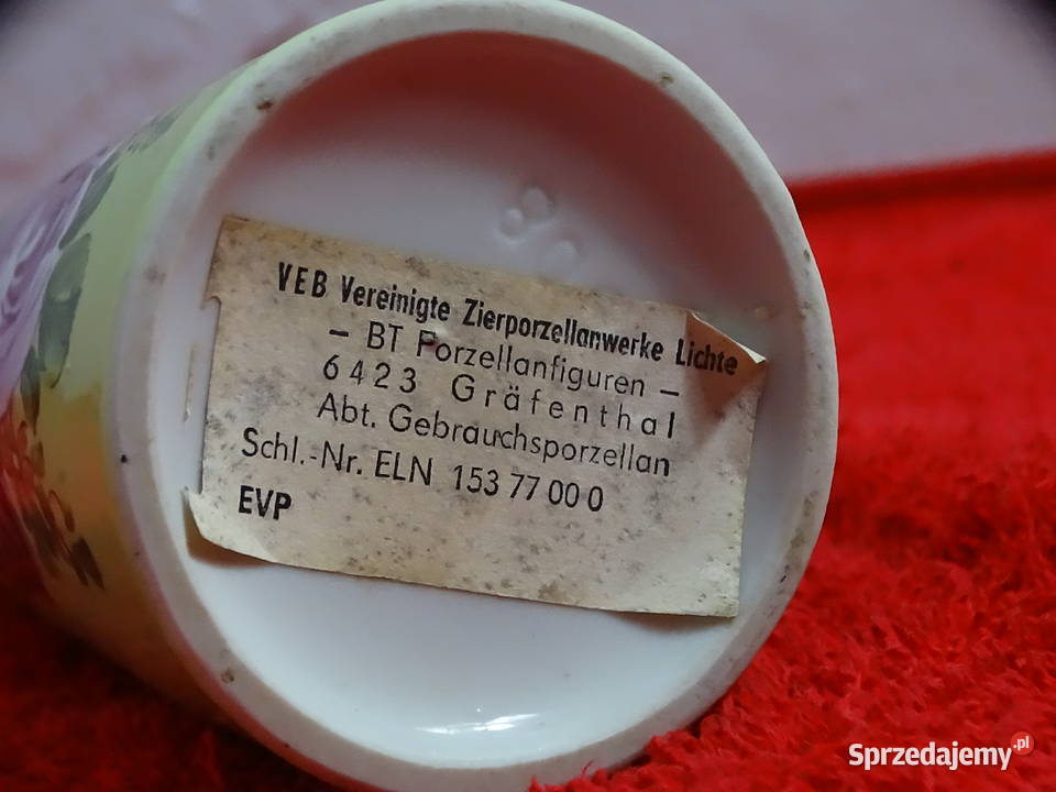 Kolekcjonerski Wazon Porcelanowy Grfenthal NRD Biłgoraj