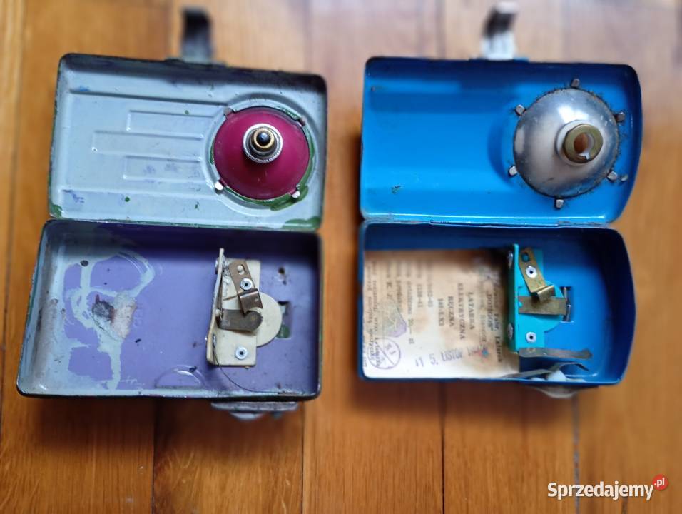 Stara metalowa latarka śląskie Rybnik