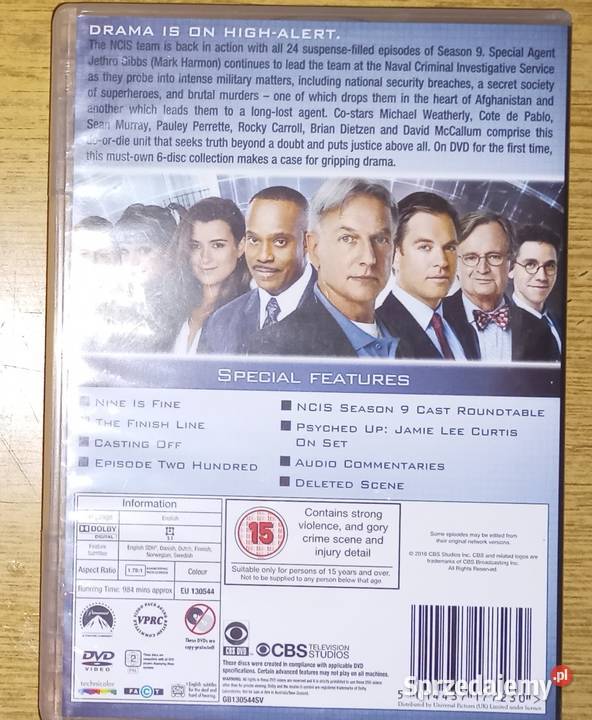 ncis 9 sezon angielsku i skandynawsku brak podkarpackie sprzedam