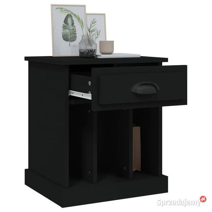 Szafka nocna czarna 43x36x50 WM816346 Warszawa sprzedam