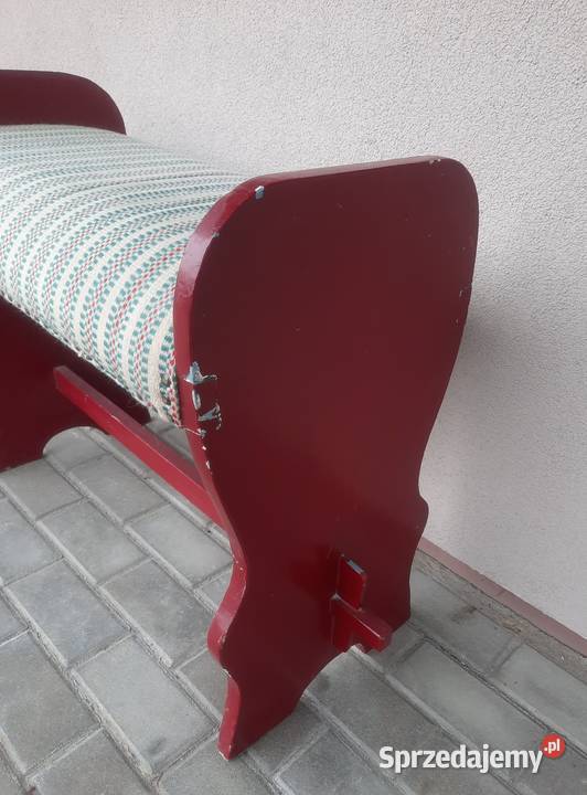 Stara drewniana ławka rustykalny styl Tczew