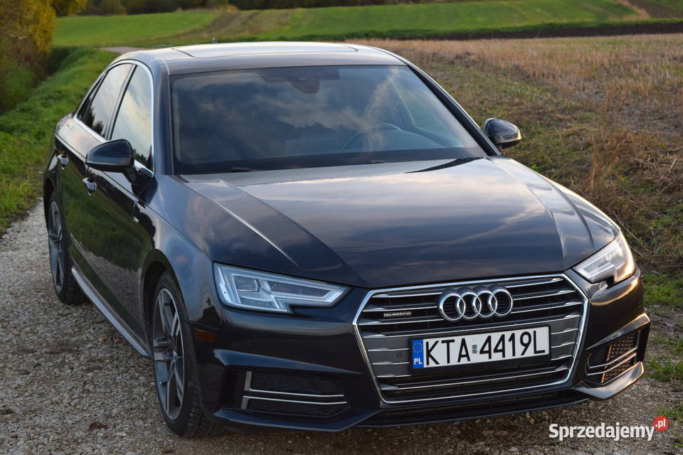 AUDI A4 B9 20TFSI 252 Quattro Sline 2017 Rok produkcji 2017