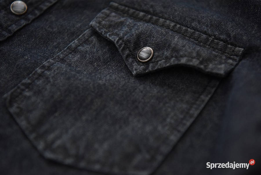 Modna Koszula stójka Indigo Jeans dżinsowa Zgorzelec