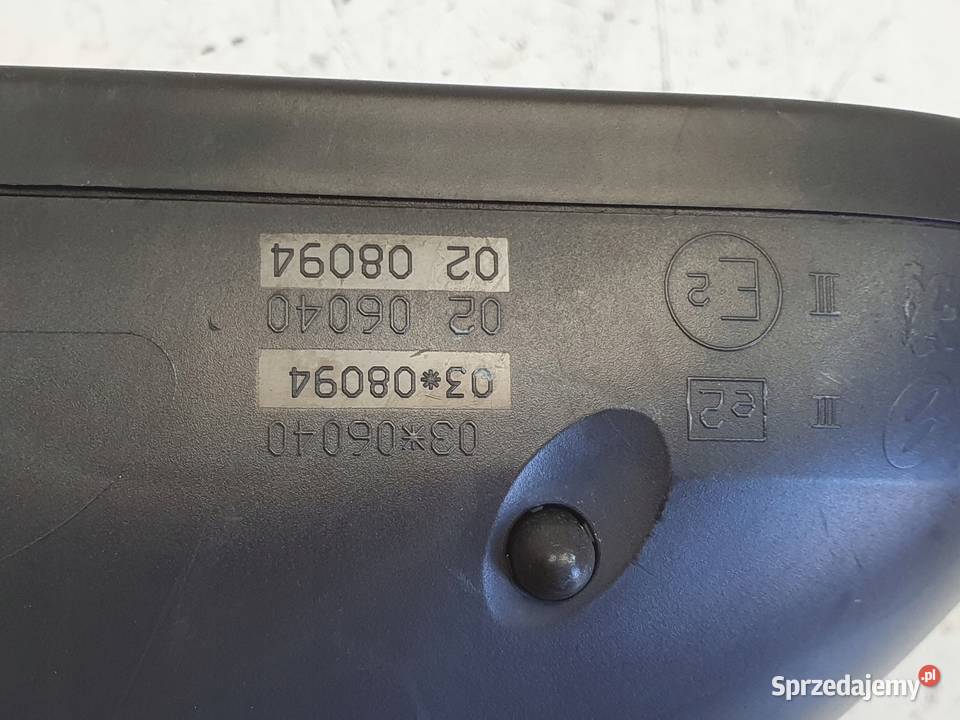 LUSTERKO PRAWE Peugeot 308 0713r PASAŻERA 62 8 Lusterka zewnętrzne Rudka