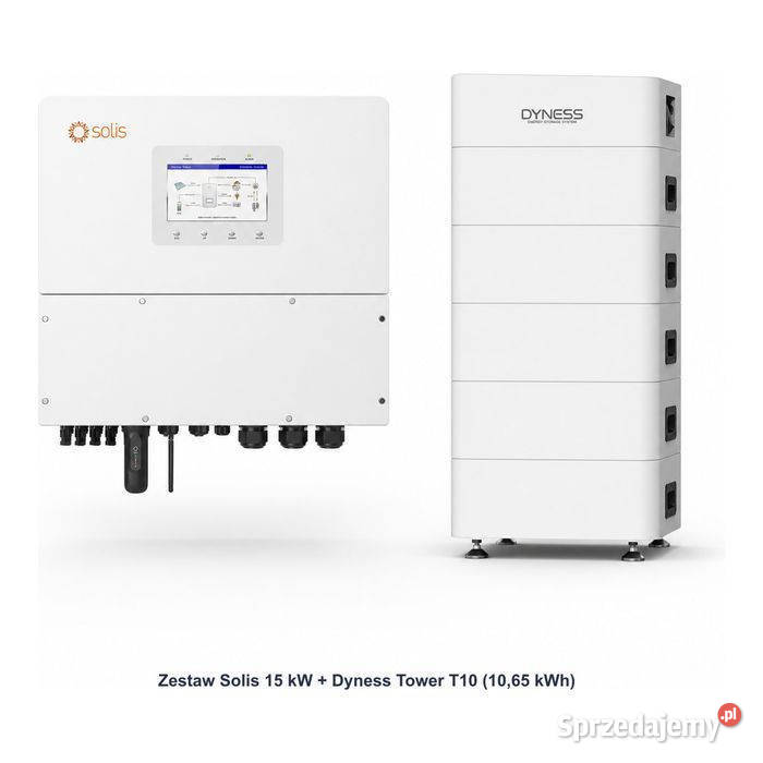 Zestaw Solis 15 kW Dyness Tower T10 1065 kWh małopolskie