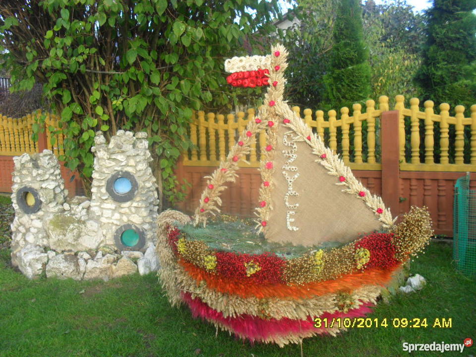 SPRZEDAM WIENIEC DOŻYNKOWY W KSZTAŁCIE ŁODZI Dom i Ogród Szyce sprzedam
