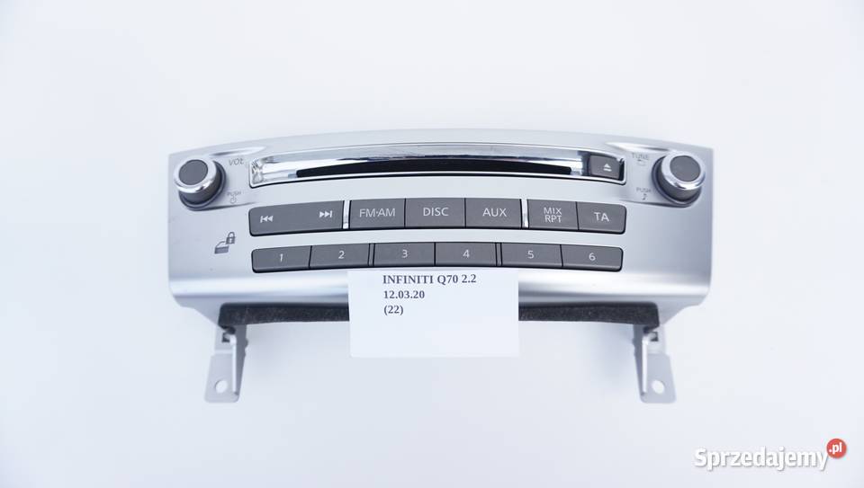 PANEL STEROWANIA RADIOODTWARZACZA INFINITI Q70 Nowy Tomyśl sprzedam