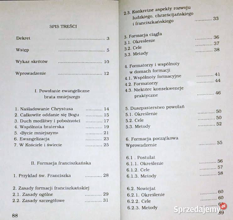 Zasady formacji franciszkańskiej Alojzy Warot Rok wydania 1998 Chełm sprzedam
