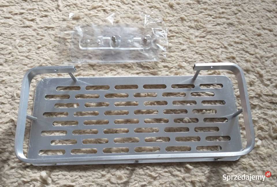Półeczka aluminiowa klejona na zaczepach Półki łazienkowe Krotoszyn