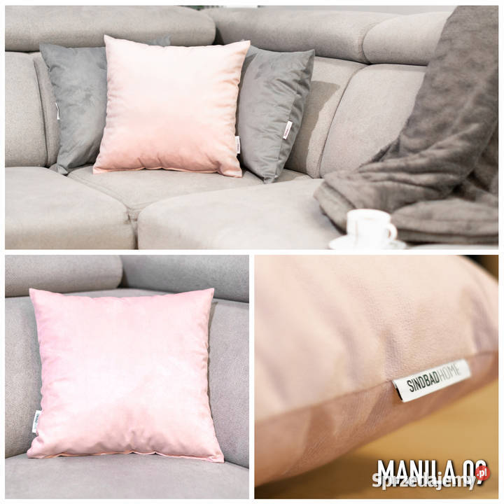 PODUSZKA WELUROWA DEKORACYJNA Z WYPEŁNIENIEM