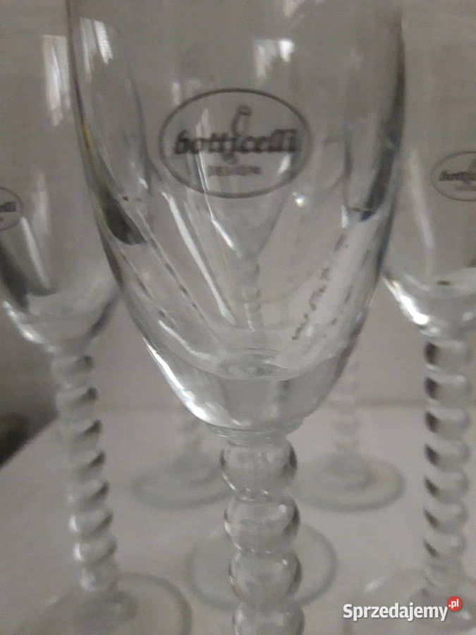 kieliszki kryształowe Botticelli lata 80 Italia Porcelana i szkło mazowieckie Warszawa