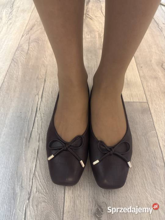 40 Brązowe czekoladowe baleriny wieczorowe Nowe Kraków